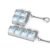 Keyboard Fidget Toys 2 Pack for Adults Keyboard Clicker with LED Light Keychain Fidget Sensory Fun Toys for Anxiety Decompression (Light Blue)
