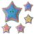 KEZPO 3D Printed Articulating Squishy Starfish Fidget Toy, Flexible Stress Relief Desk Decor, Unique Squishy , Portable for Fidget Lovers (Random Rainbow Colors)