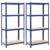 KFGVBNRW 2 Pcs Heavy Duty Storage Shelves, 31.5″x15.7″x63″ Blue Steel Rack with 4 Tiers, MDF Shelving Units for Garage, Kitchen, and Basement Organization