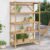 KFGVBNRW 5-Layer Bamboo Storage Shelf, 39.4″x15.7″x59.1″ Open Bookcase for Home Office and Living Room Organization