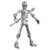 Kfwfuaee Assembly Skeleton Display Toy, Silver