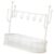 Kfwfuaee Iron Holder with Open Shelf for Keys Jewelry and Coin Elegant Desktop Display Stand for Entryway Table Multipurpose Tray