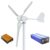 KGKGK Wind Generator, 1000w 1500w 2000w Wind Power Turbine Generator 12v 24v 48v 96v with Controller Inverter Free Energy for Homeuse High Efficiency(Off Grid System 1,24,1500W)