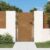KGTKGTYER Corten Steel Garden Gate, Lockable Weathering Metal Entryway