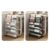 KHUTRW3D Filing Cabinet Desk Bookshelf, Document Book Storage Shelf, Floor Simple Bookcase, Wheeled Cart Office