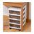 KHUTRW3D Filing Cabinet Office Drawer Storage Cabinet, Multi-Layer Under Desk Rack, Document and Stationery Box, Desktop Locker Office