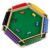 Kiapeak 1-6 Players Shut The Box Dice Game, 10 Numbers Traditional Wooden Pub Bar Board Gam for Classroom, Party, or Pub