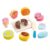 KiBcsLic Dessert Cutting Toy Multicolor Wooden Cutting Toy Screen Play Pretend Food Kitchen Set