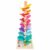 KiBcsLic Marble Colorful Wooden Track Educational Rainbow Marble Run for Kids, Playroom