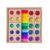 KiBcsLic Stained-Glass Puzzle Toy Translucent Wooden Matching Board Faceted, High Transparency Rainbow Window Combination No. 3