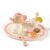 KiBcsLic Tabletop Culinary Play Set Imaginative Wooden Kitchen Playset Pots and Pans Playset for Kids, Young Children, Playroom, Preschool , Colorful Afternoon Tea Set