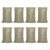 KICHOUSE 8pcs Large Capacity Reusable Plastic Yard Waste Bags Heavy Duty Construction Trash Bags for Garden Waste and Construction Debris Storage and Transport
