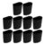 Kichvoe 10pcs Plastic Hanging Basket for Salon Environments, Reliable and Space-saving Mini Storage Container with Cup Holder, Black Plastic Hanging Basket for Professional Spa Storage