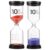 Kichvoe 2pcs Bathroom Sand Timer 10-Minute Hourglass Timer for Bath and Playtime, Plastic and Sand Material, Easy to Operate Timekeeping Tool Classic-Shaped Decorative Design