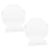 Kichvoe 2pcs Blank Crystal Glass Trophy Award Octagon Shape 100mm High Clarity Recognition Award with Versatile Display for Employee Prize Ceremonies and Commemorations