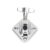 Kick Drum Leg Base Connector Stand, Zinc Alloy, Chrome Plated Finish, Percussion Instrument Accessory for Drum Set