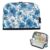 KICPOAY Pencil Case Blue Florals Watercolor Standing Pencil Pouch Large Capacity Pen Bag with Zipper for Kids Teens Adult