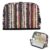 KICPOAY Pencil Case Boho Stripe Standing Pencil Pouch Large Capacity Pen Bag with Zipper for Kids Teens Adult