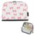 KICPOAY Pencil Case Light Pink Bows Dot White Standing Pencil Pouch Large Capacity Pen Bag with Zipper for Kids Teens Adult