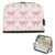 KICPOAY Pencil Case Watercolor Flowers and Pink Bows Standing Pencil Pouch Large Capacity Pen Bag with Zipper for Kids Teens Adult