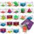 KiddieLoot Brain Teaser Puzzle Cubes on Keychain (24 Pack)