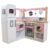 KidKraft Grand Gourmet Corner Wooden Play Kitchen with Washer, Chalkboard, Curtains and 4 Accessories, Gift for Ages 3+
