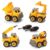 Kidoozie Tool Time Truck Set – Build & Take Apart Toy Vehicles with 2 Screwdrivers – Ages 3 Years+