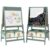 Kids Art Easel, Double Sided Whiteboard Blackboard with Paper Roll, Green