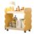 Kids Bookcase Cute Floor Standing Small Organizer with Wheels