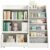 Kids Bookshelf and Toy Storage, 4 Tier Toddler Book Shelf with Movable Drawer, Baby Bookshelf for Nursery, Kids Toy Storage Organizer, Book Organizer for Kids Room, Bookcase for Classroom and Playroom
