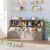 Kids Bookshelf and Toy Storage, Toy Storage Organizer, Washed Grey