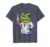 Kids College Frog Scientist Lab Coat Illustration T-Shirt, Men, Heather Blue, Large