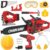 Kids Construction Tool Set for Halloween Toddler Boys Girls 3+ Ages,Red Preschool Pretend Play Tool,Toddler Toys with Electric Toy Chainsaw, Drill Toy,Toy Tools Christmas for Kids