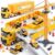 Kids Construction Toys, Construction Truck Toys Set w/Crane, Excavator, Forklift,Bulldozer,Dump Trucks,Cement Truck,Road Roller, Alloy Construction Vehicle Toys for 3 4 5 6 7 Years Old Boys Gifts