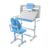 Kids Desk and Chair Set 49″ Wide Multifunction Ergonomic Study Table