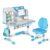 Kids Desk and Chair Set, Height Adjustable Children Study Table, 3-12