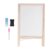 Kids Easel Double Sided Standing Large Painting Space Poplar Wooden Easel 25x40cm with Accessories