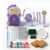 Kids Electric Pottery Wheel Kit with Clay Packs and Paints (Purple)
