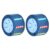 Kids Fingertip Cube Rolling Beads Toy 2pcs Plastic Blue