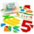 Kids First Math: Tangram Shapes Math Kit w/Activity Cards | 105 Colorful Plastic Geometric Shapes | Explore Geometry, Shapes, Matching | Visual Hands-on Math for At-Home or Classroom Learning, Ages 4+