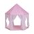 Kids Hexagonal Princess Tent with Bunting, Indoor Castle Playhouse for Girls, Large Spacious Kids Hideaway Tent, 140×135cm(Pink)