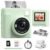 Kids Instant Print Camera, 1080P HD Video Digital Toy, Green | Includes 32GB Card, 3 Rolls Paper & 5 Colored Pens, Inkless Print, Christmas Birthday Gift for Girls and Boys Ages 3-14