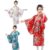 Kids Kimono for Girls Traditional Long Sleeve Cosplay Costume Dress