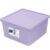 Kids Medium Plastic Stacking Storage Bin with Lid, Purple