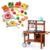 Kids Mud Kitchen & Wooden Play Food Toys Set, Pretend Cooking Playset