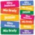 Kids Personalized Name Labels for School, Camp, Daycare (Hot Colors)