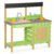 Kids Play Kitchen, Wood Mud Kitchen Outdoor with Water Play Set & Cooking Toys for Outdoor, Gift for Toddlers 3~8