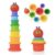 Kids Preferred World of Eric Carle The Very Hungry Caterpillar Bath Time Stacking Cup Set with Caterpillar Head Squirty Perfect for Water Play Ages 18 Months and Up