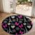 Kids Rug 5Ft Round Building Rug for Kids Boys Girls Room Bedroom