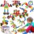 Kids STEM Building Toys for 3 4 5 6 7 8+ Year Old Boy Girl Birthday Gift, 125 Pcs Preschool Classroom Educational Building Blocks Stem Kits Activities Ages 3-5 4-8 5-7 6-8 Engineering Creative Games